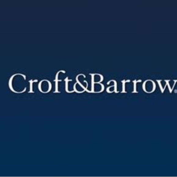 Croft & Barrows 💯% Silk Red & Blue Tie - Picture 5 of 5